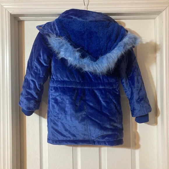Blue girl velvet Jacket - Picture 2 of 10